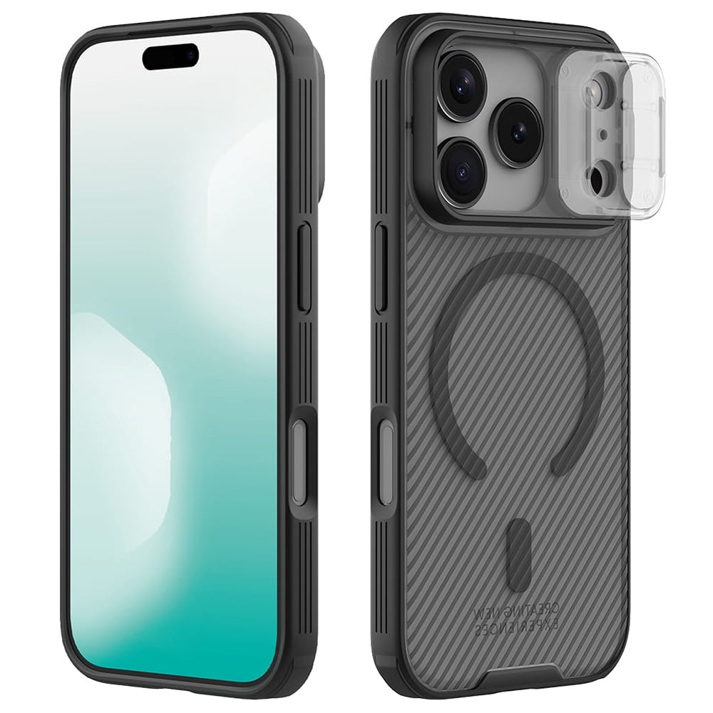 Custodia MagSafe per Apple iPhone 18 Pro Max / 17 Pro Max, Nillkin, CamShield Pro, Nero Trasparente