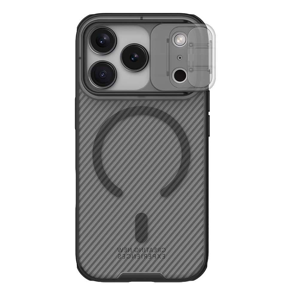 Custodia MagSafe per Apple iPhone 18 Pro Max / 17 Pro Max, Nillkin, CamShield Pro, Nero Trasparente