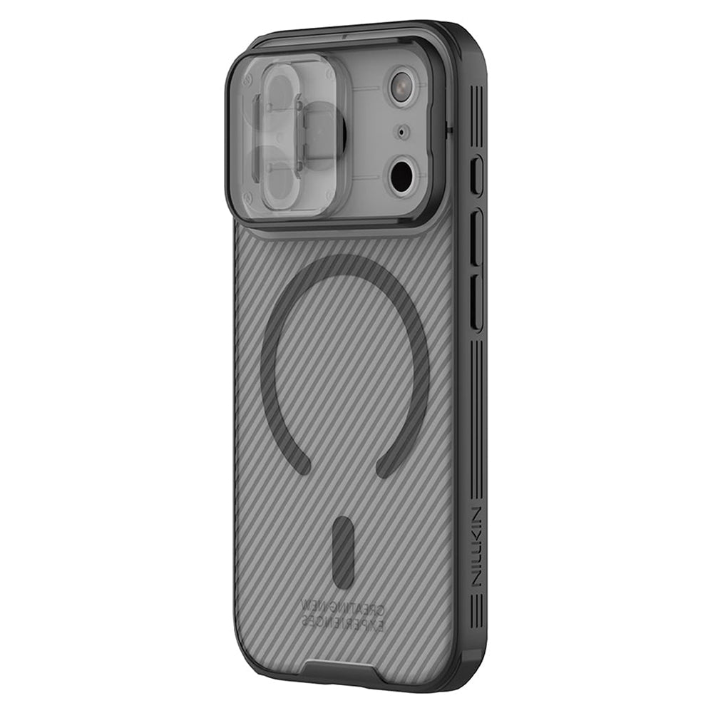 Custodia MagSafe per Apple iPhone 18 Pro Max / 17 Pro Max, Nillkin, CamShield Pro, Nero Trasparente