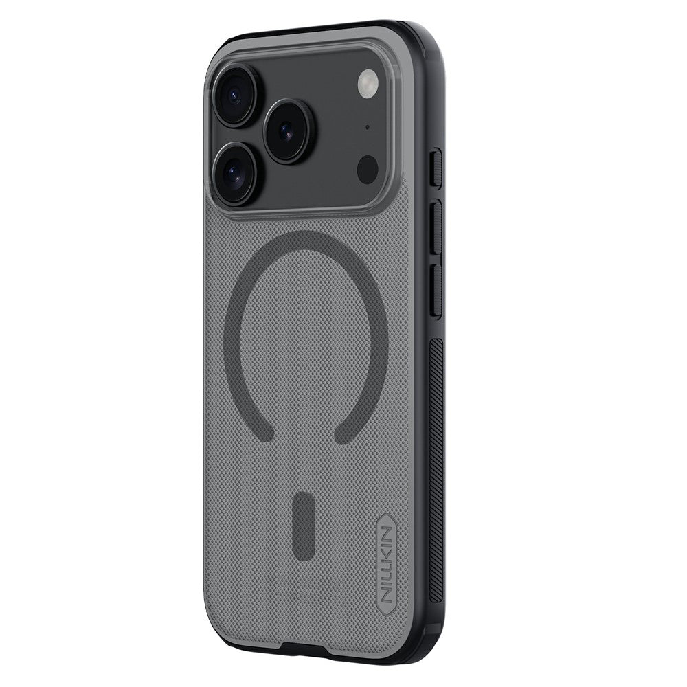 MagSafe Case for Apple iPhone 18 Pro Max / 17 Pro Max, Nillkin, Super Shield Pro, Black Satin Transparent
