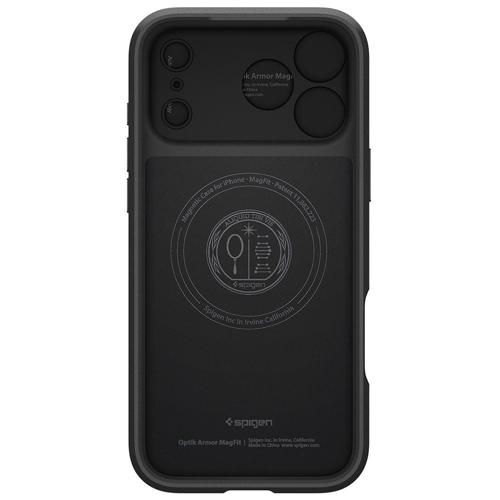 MagSafe Case for Apple iPhone 18 Pro Max / 17 Pro Max, Spigen, Optik Armor, Black ACS09900