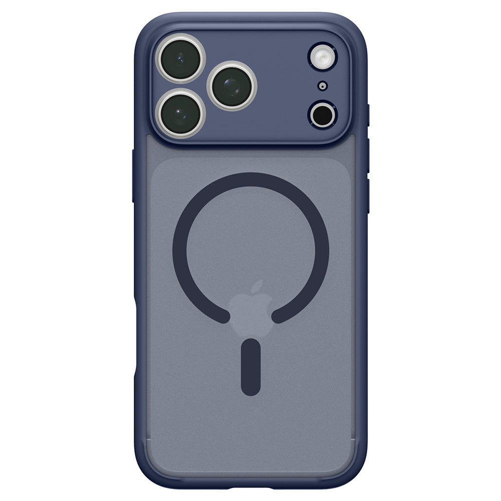 Custodia MagSafe per Apple iPhone 18 Pro Max / 17 Pro Max, Spigen, Ultra Hybrid, Blu Marino Satinato ACS11918
