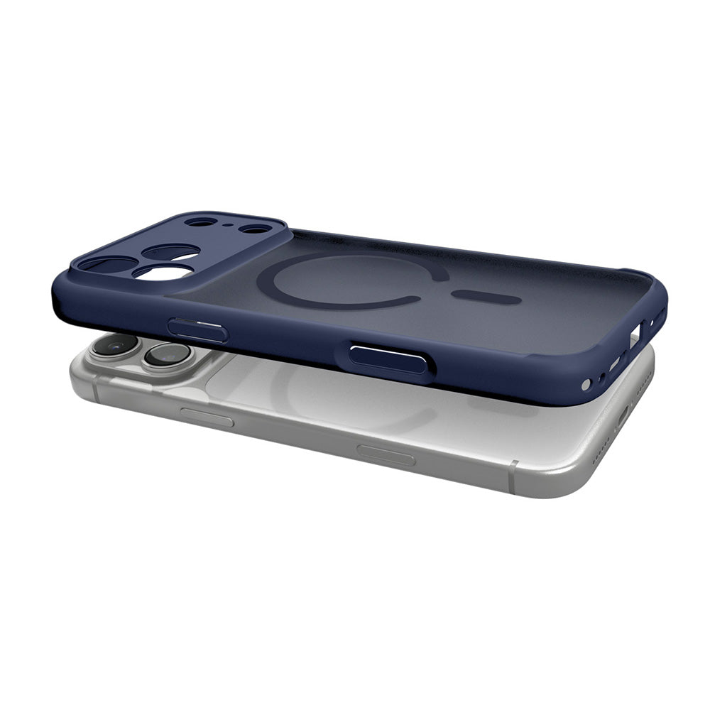 Custodia MagSafe per Apple iPhone 18 Pro Max / 17 Pro Max, Spigen, Ultra Hybrid, Blu Marino Satinato ACS11918