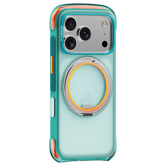 Custodia MagSafe per Apple iPhone 18 Pro Max / 17 Pro Max, Torras, O3 Air Core, Turchese