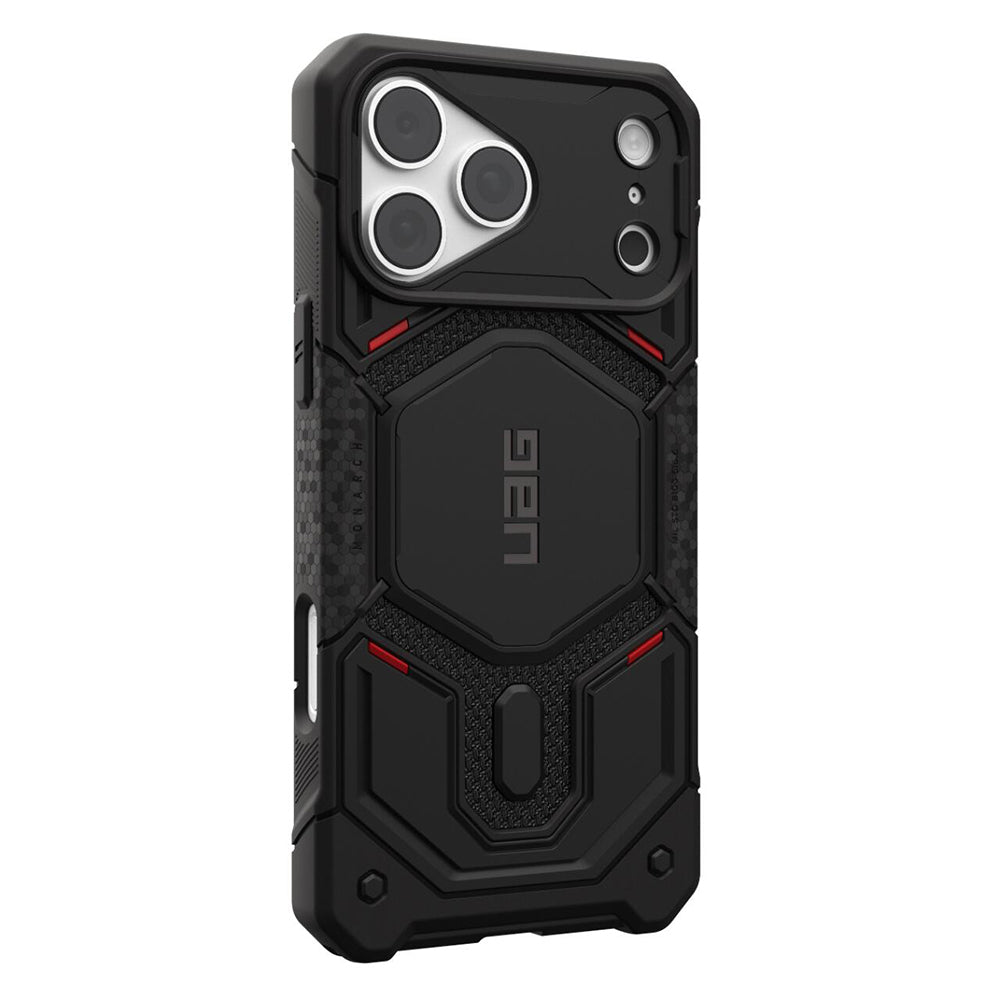 Custodia MagSafe per Apple iPhone 18 Pro Max / 17 Pro Max, Urban Armor Gear Kevlar, Monarch Pro, Nera