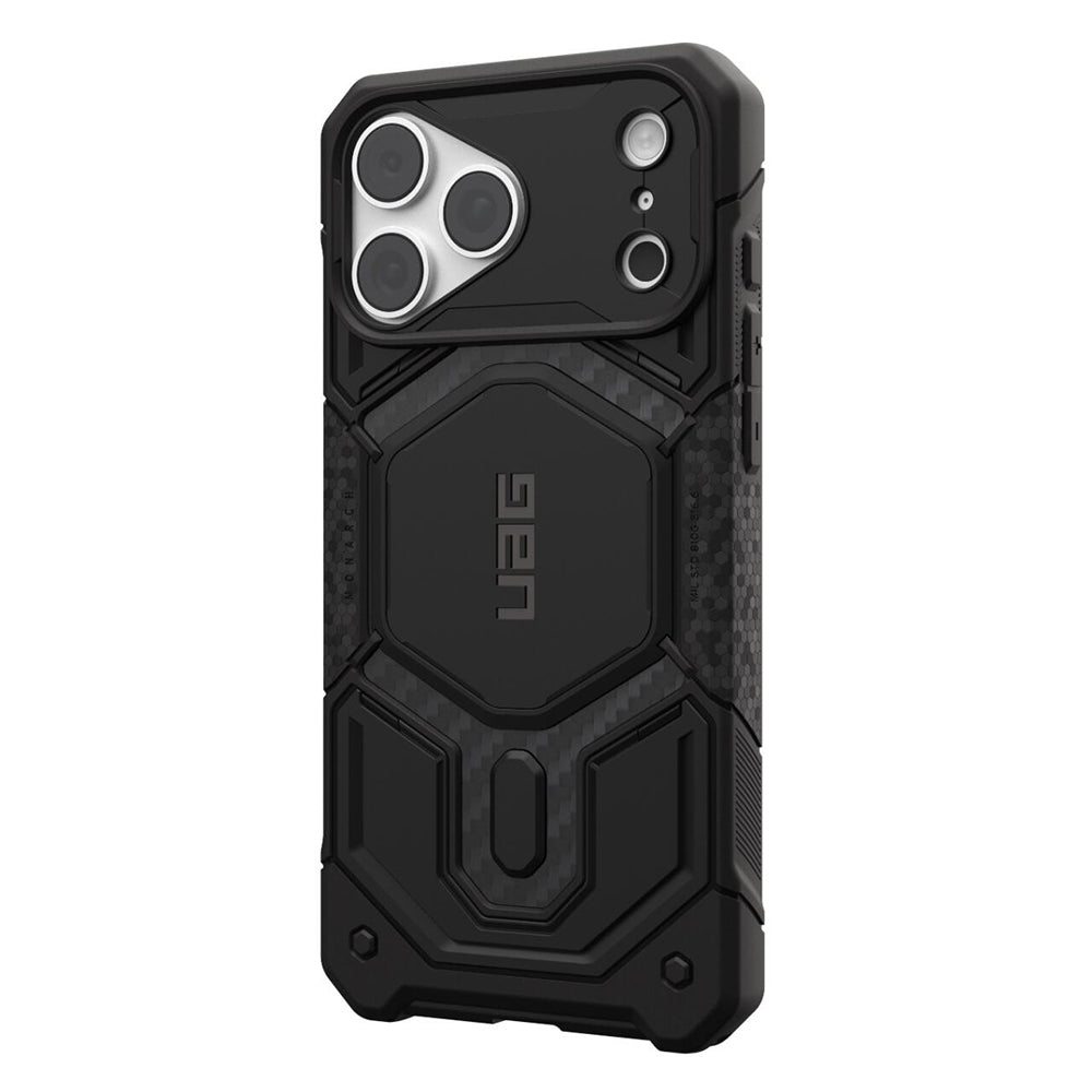 Custodia MagSafe per Apple iPhone 18 Pro Max / 17 Pro Max, Urban Armor Gear, Monarch Pro Carbon, Nera