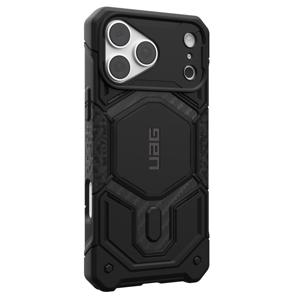 Custodia MagSafe per Apple iPhone 18 Pro Max / 17 Pro Max, Urban Armor Gear, Monarch Pro Carbon, Nera