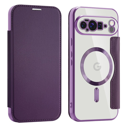 Custodia MagSafe per Google Pixel 10 Pro XL, Techsuit, SmartMag Book, Viola