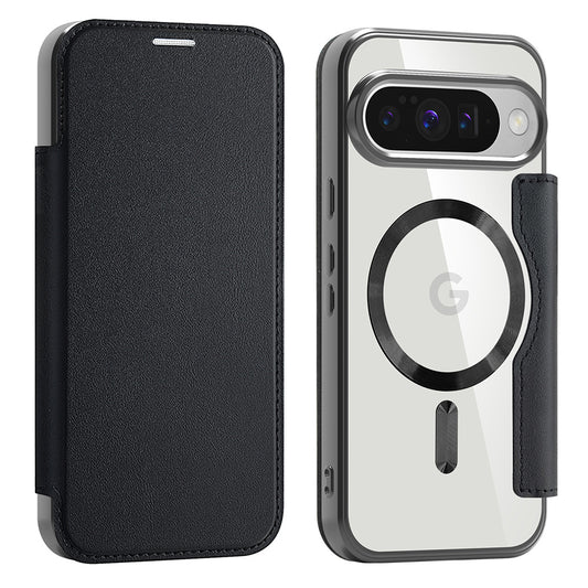 Custodia MagSafe per Google Pixel 10 Pro / 10, Techsuit, SmartMag Book, Nera