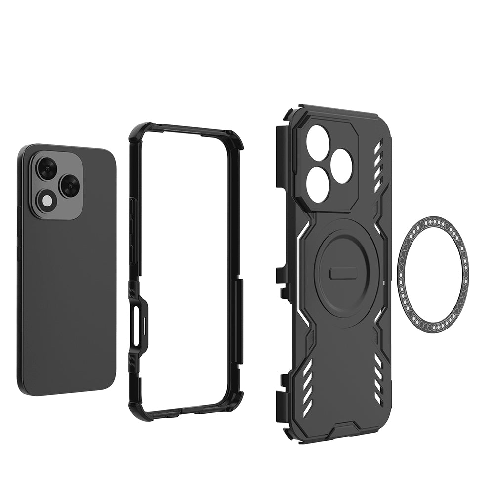 Custodia MagSafe per Honor 400 Lite, Techsuit, ArmorMag, Nera