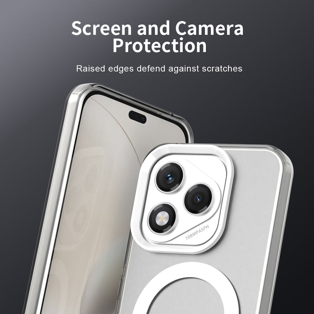 Custodia MagSafe per Honor 400 Lite, Techsuit, CandyCase, Bianca