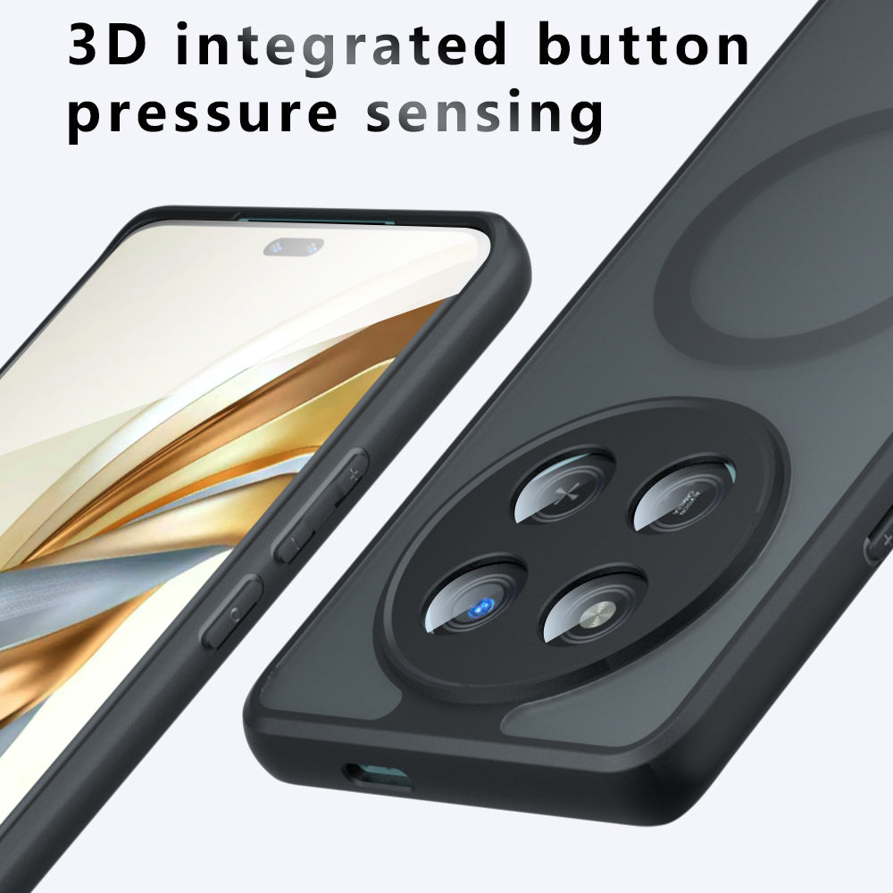 Custodia MagSafe per Honor 400 Lite, Techsuit, PureFrost, Nero Satinato