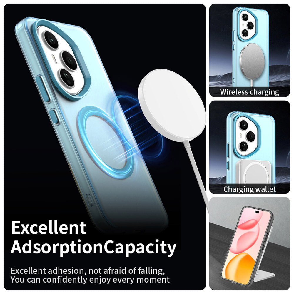 Custodia MagSafe per Honor 400 Pro, Techsuit, CandyCase, Blu