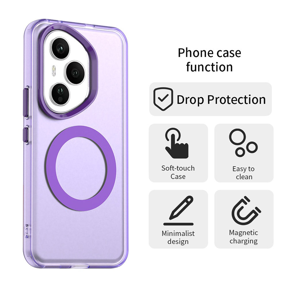 Custodia MagSafe per Honor 400 Pro, Techsuit, CandyCase, Viola