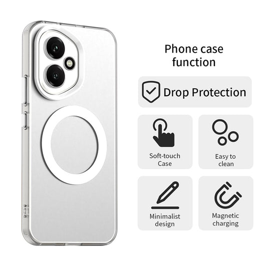 Custodia MagSafe per Honor 400, Techsuit, CandyCase, Bianca