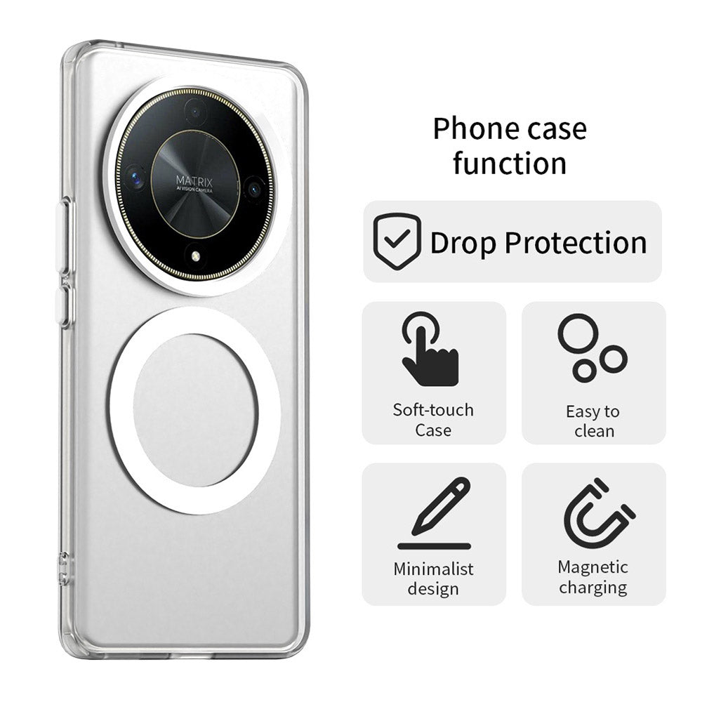 Custodia MagSafe per Honor Magic6 Lite, Techsuit, CandyCase, Bianca