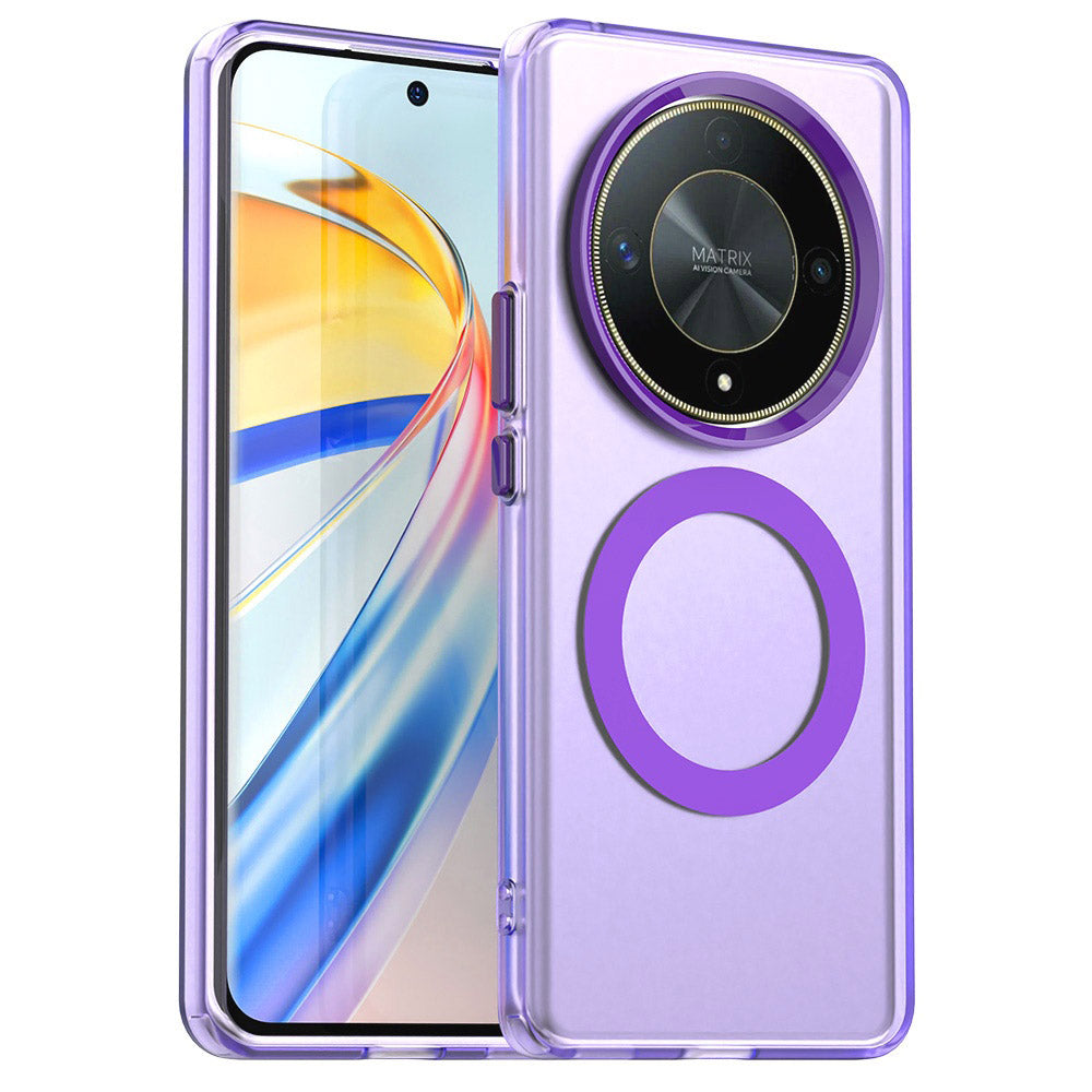 Custodia MagSafe per Honor Magic6 Lite, Techsuit, CandyCase, Viola