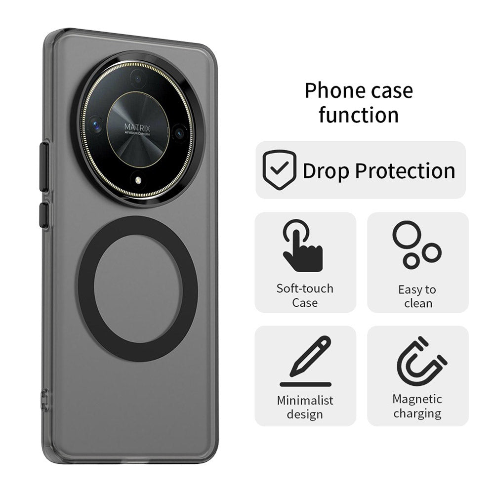 Custodia MagSafe per Honor Magic6 Lite, Techsuit, CandyCase, Nera