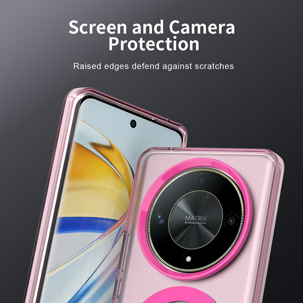 Custodia MagSafe per Honor Magic6 Lite, Techsuit, CandyCase, Rosa
