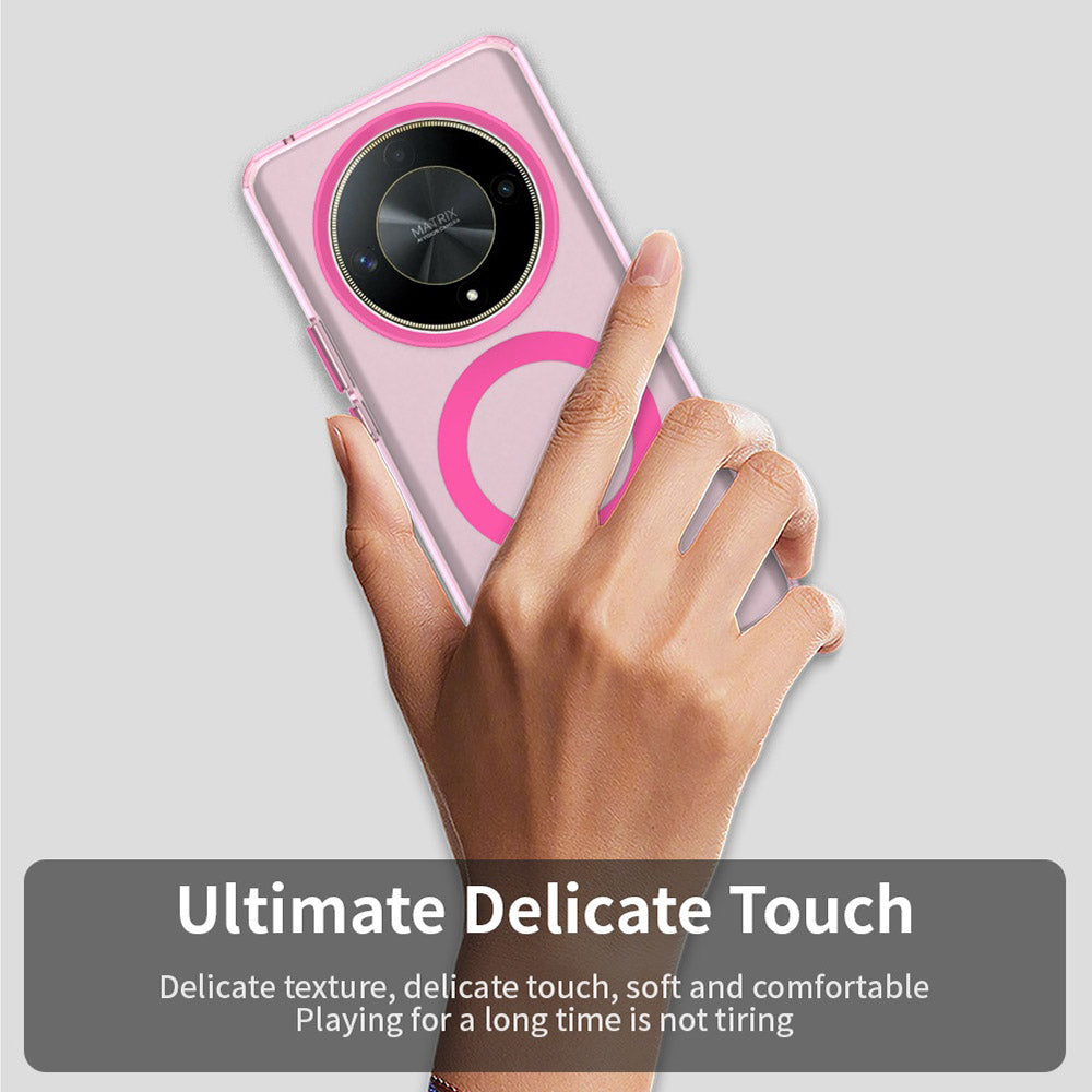 Custodia MagSafe per Honor Magic6 Lite, Techsuit, CandyCase, Rosa