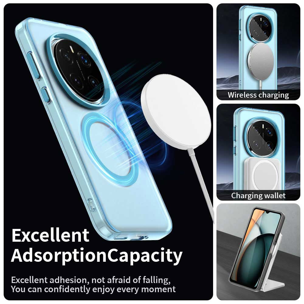 Custodia MagSafe per Honor Magic7 Pro, Techsuit, CandyCase, Blu