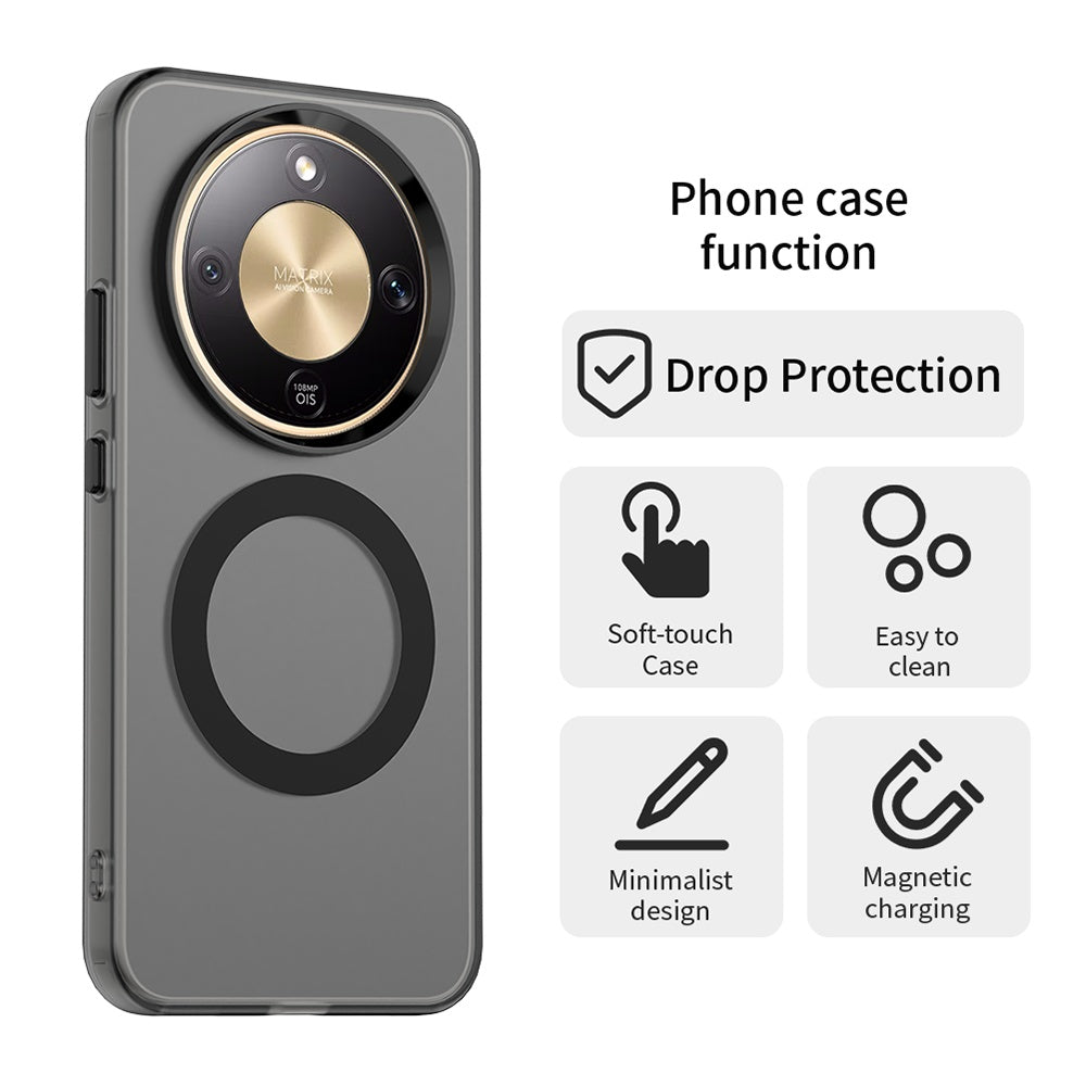 MagSafe Case for Honor Magic8 Lite, Techsuit, CandyCase, Black