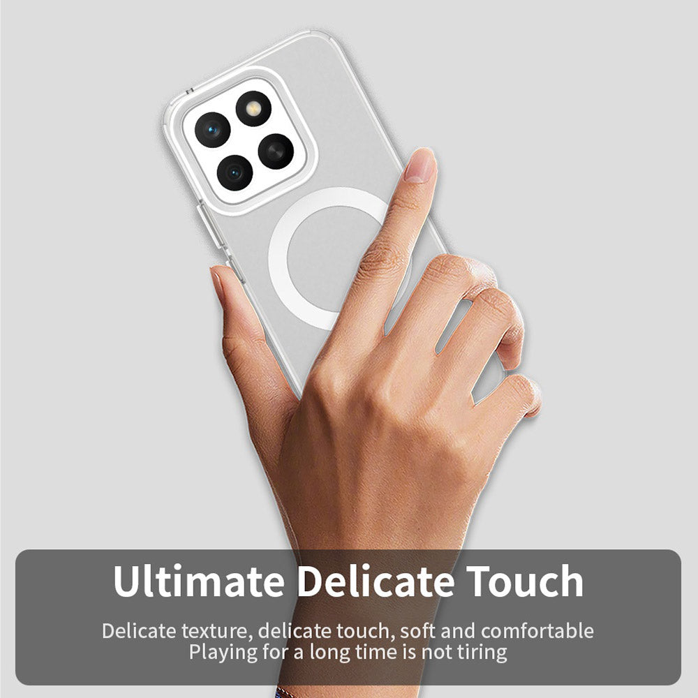 Custodia MagSafe per Honor X8c, Techsuit, CandyCase, Bianca