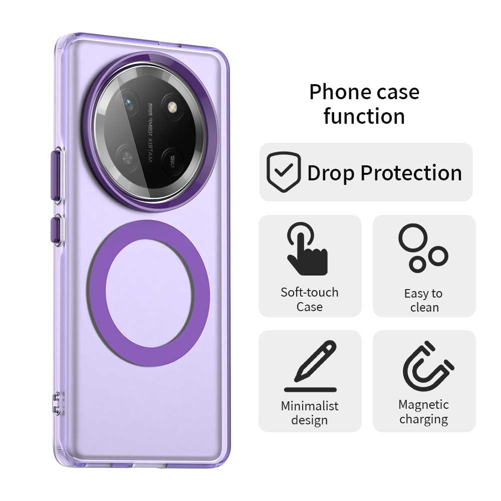 Custodia MagSafe per Honor X9c / Magic7 Lite, Techsuit, CandyCase, Viola