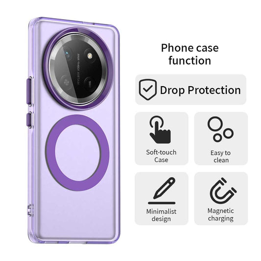 Custodia MagSafe per Honor X9c / Magic7 Lite, Techsuit, CandyCase, Viola