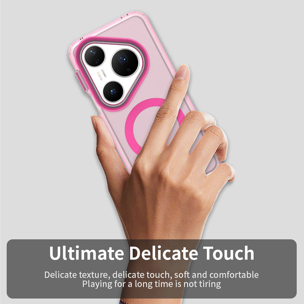 Custodia MagSafe per Huawei Pura 80 Pro, Techsuit, CandyCase, Rosa