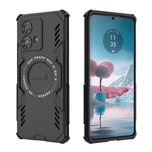 Custodia MagSafe per Motorola Edge 40 Neo, Techsuit, ArmorMag, Nera