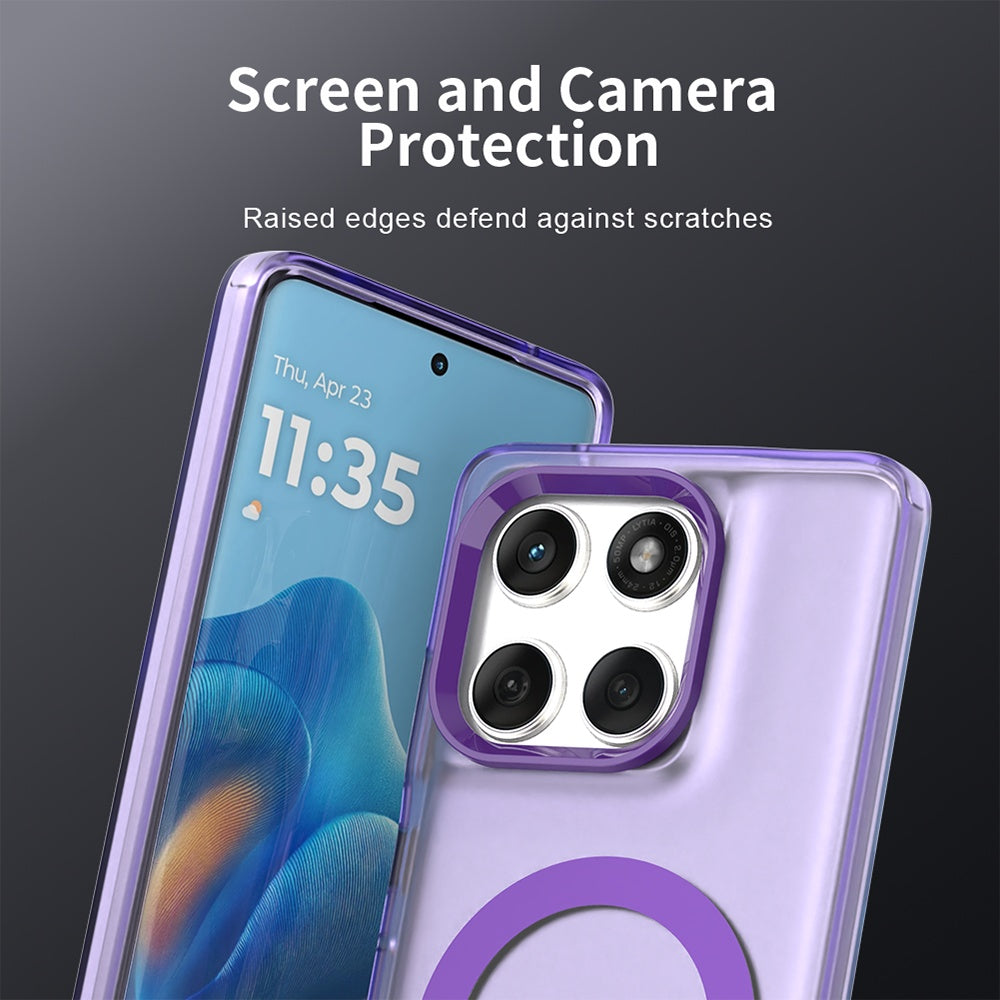 Custodia MagSafe per Motorola Edge 60 Fusion / Edge 60, Techsuit, CandyCase, Viola