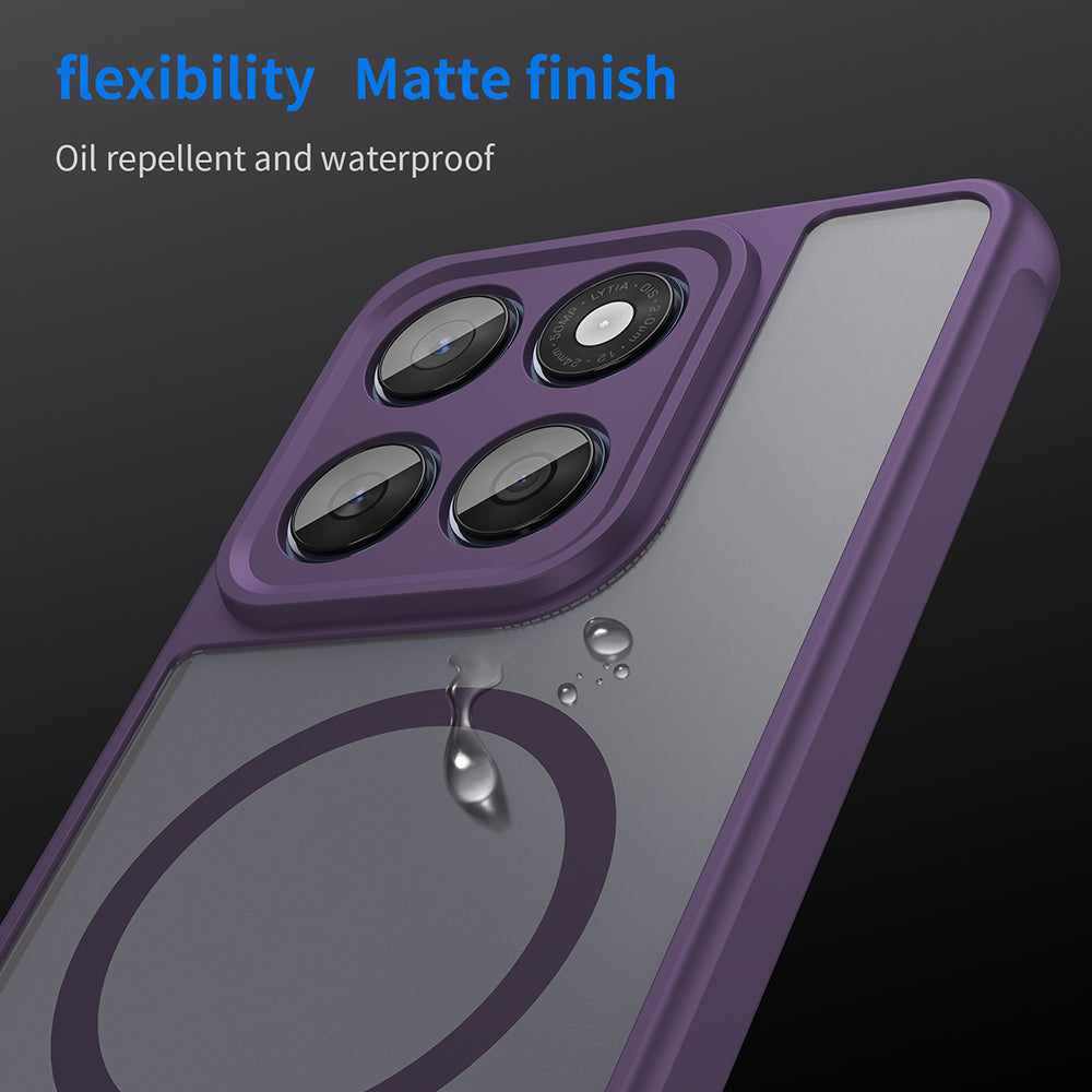 Custodia MagSafe per Motorola Edge 60 Fusion / Edge 60, Techsuit, HaloFrost II, Viola