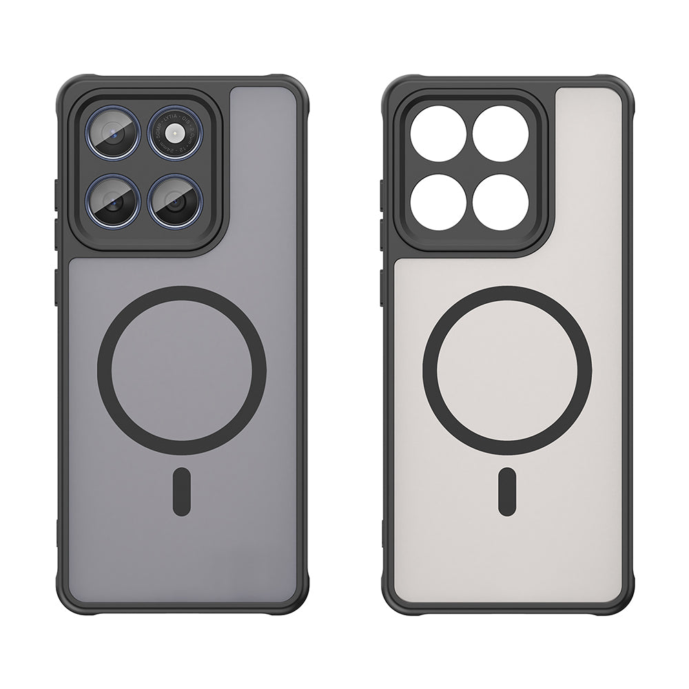 Custodia MagSafe per Motorola Edge 60 Fusion / Edge 60, Techsuit, HaloFrost II, Nera