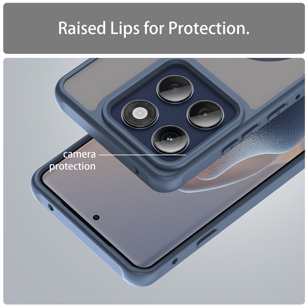 Custodia MagSafe per Motorola Edge 60 Pro, Techsuit, HaloFrost II (Foro Grande per Obiettivo), Blu Marino