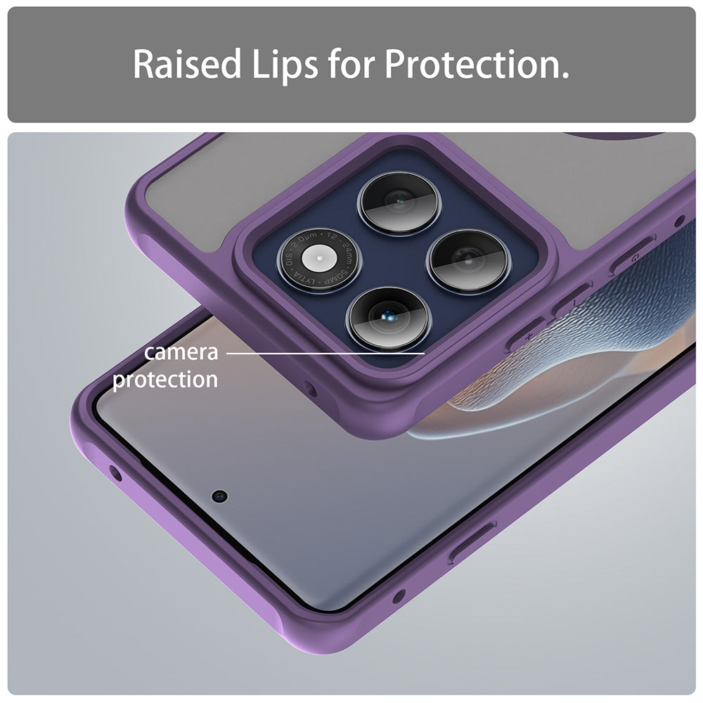 Custodia MagSafe per Motorola Edge 60 Pro, Techsuit, HaloFrost II (Foro Grande per Obiettivo), Viola