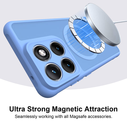 Custodia MagSafe per Motorola Edge 70 Fusion, Techsuit, HaloFrost II, Blu