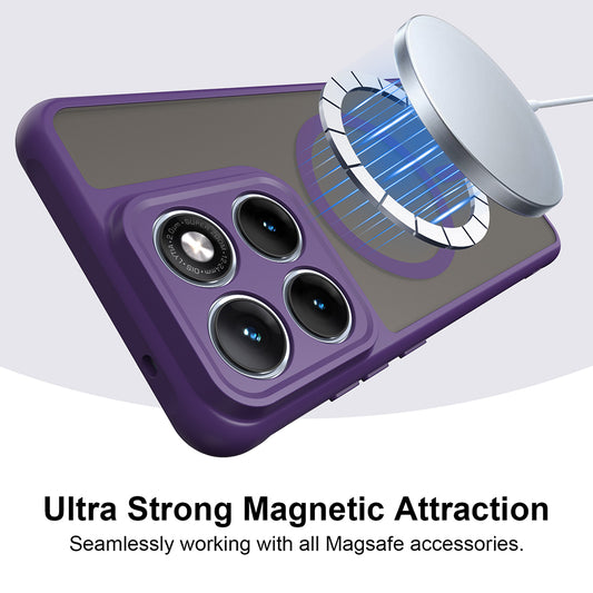 Custodia MagSafe per Motorola Edge 70 Fusion, Techsuit, HaloFrost II, Viola