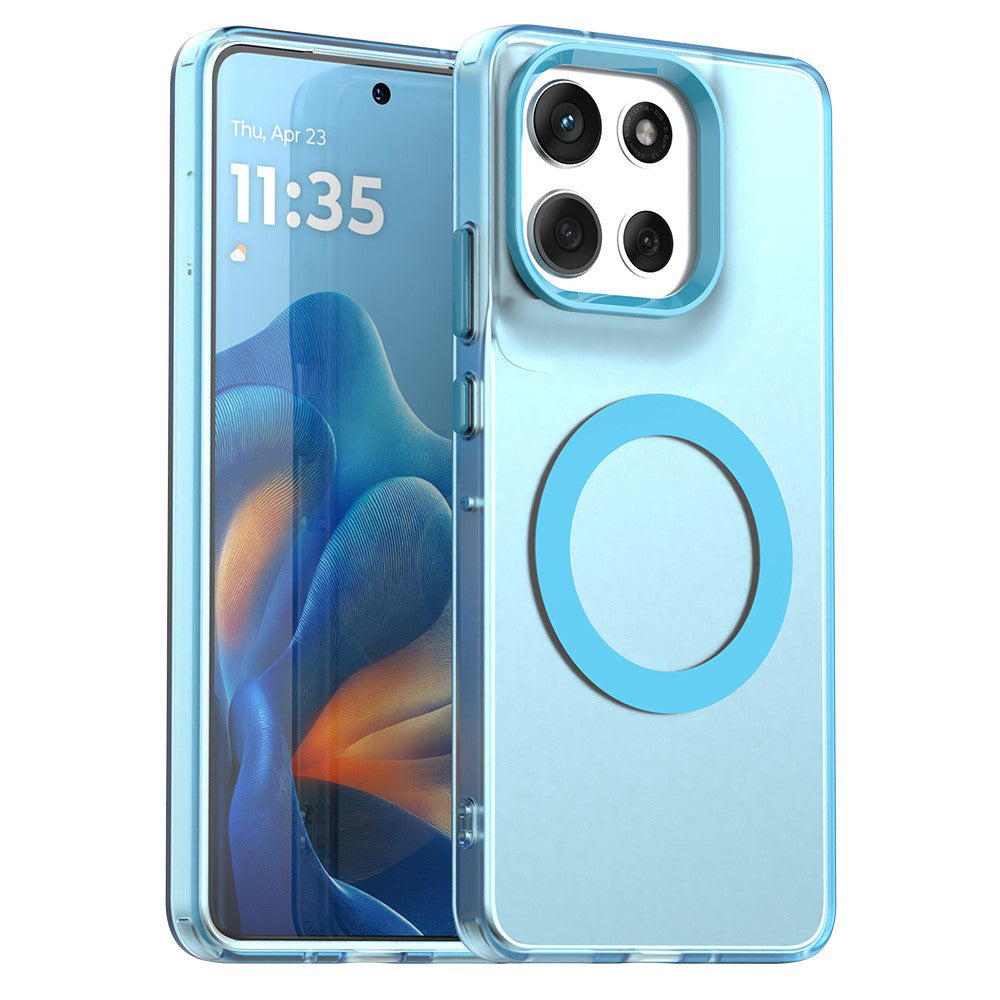 Custodia MagSafe per Motorola Moto G86, Techsuit, CandyCase, Blu