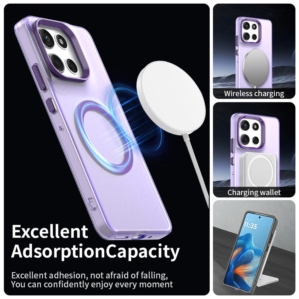 Custodia MagSafe per Motorola Moto G86, Techsuit, CandyCase, Viola