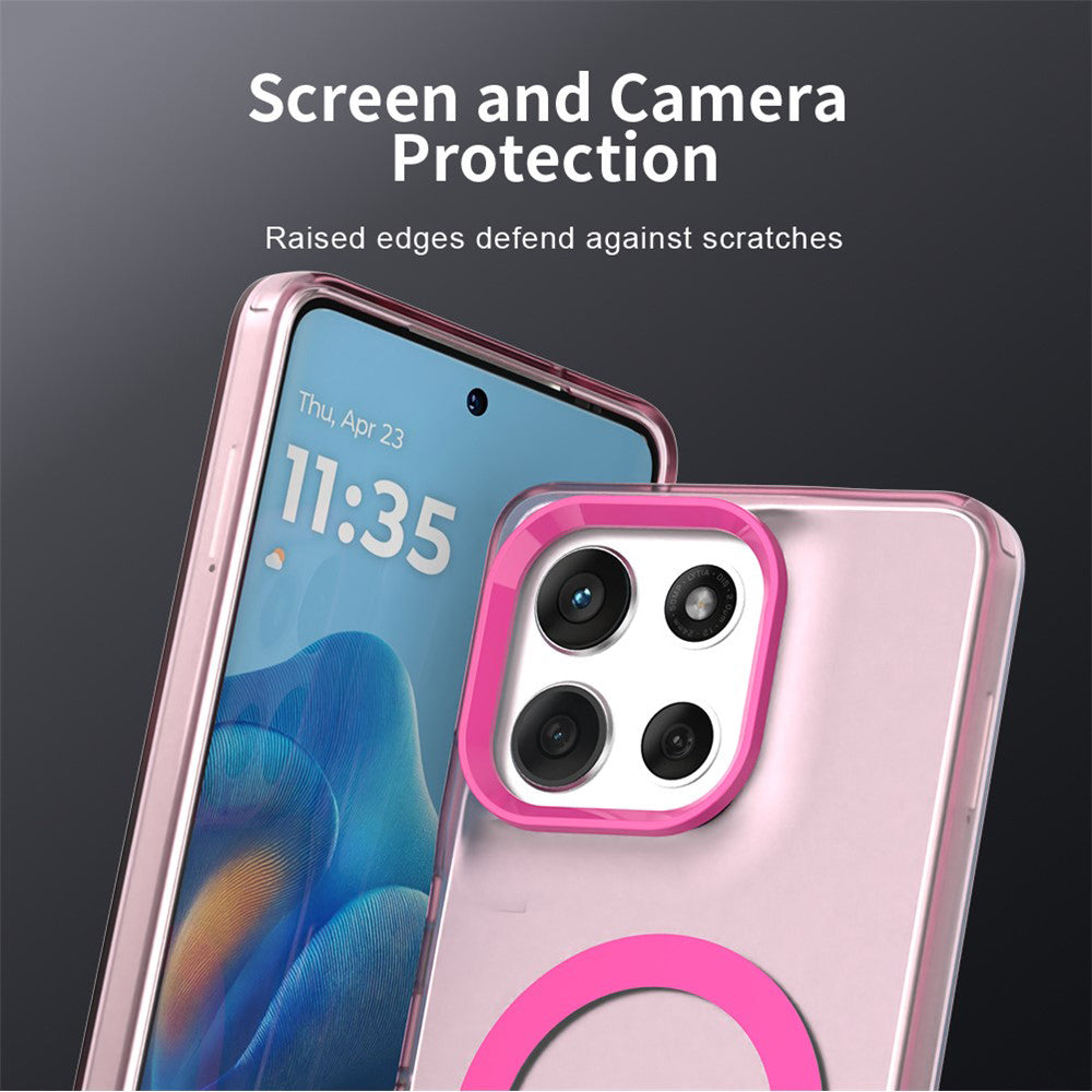 Custodia MagSafe per Motorola Moto G86, Techsuit, CandyCase, Rosa