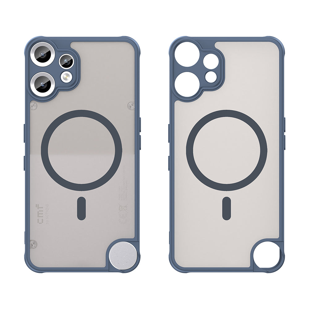 Custodia MagSafe per Nothing CMF Phone 2 Pro, Techsuit, HaloFrost II, Blu Navy