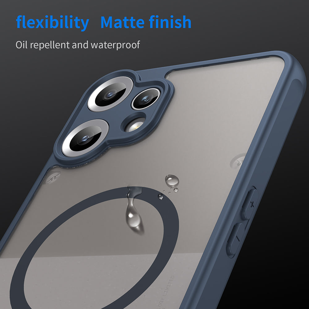 Custodia MagSafe per Nothing CMF Phone 2 Pro, Techsuit, HaloFrost II, Blu Navy