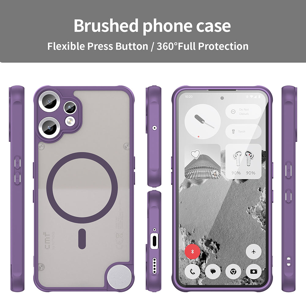 Custodia MagSafe per Nothing CMF Phone 2 Pro, Techsuit, HaloFrost II, Viola