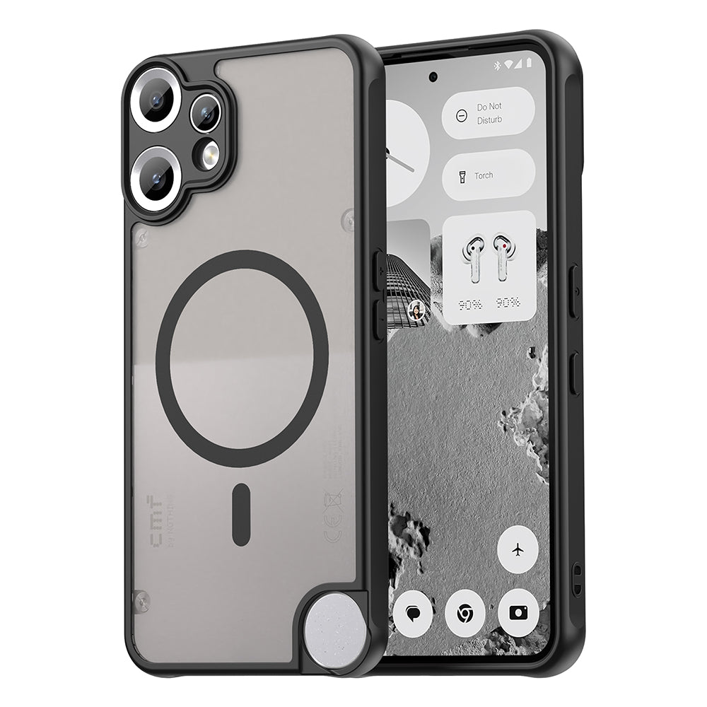 Custodia MagSafe per Nothing CMF Phone 2 Pro, Techsuit, HaloFrost II, Nera