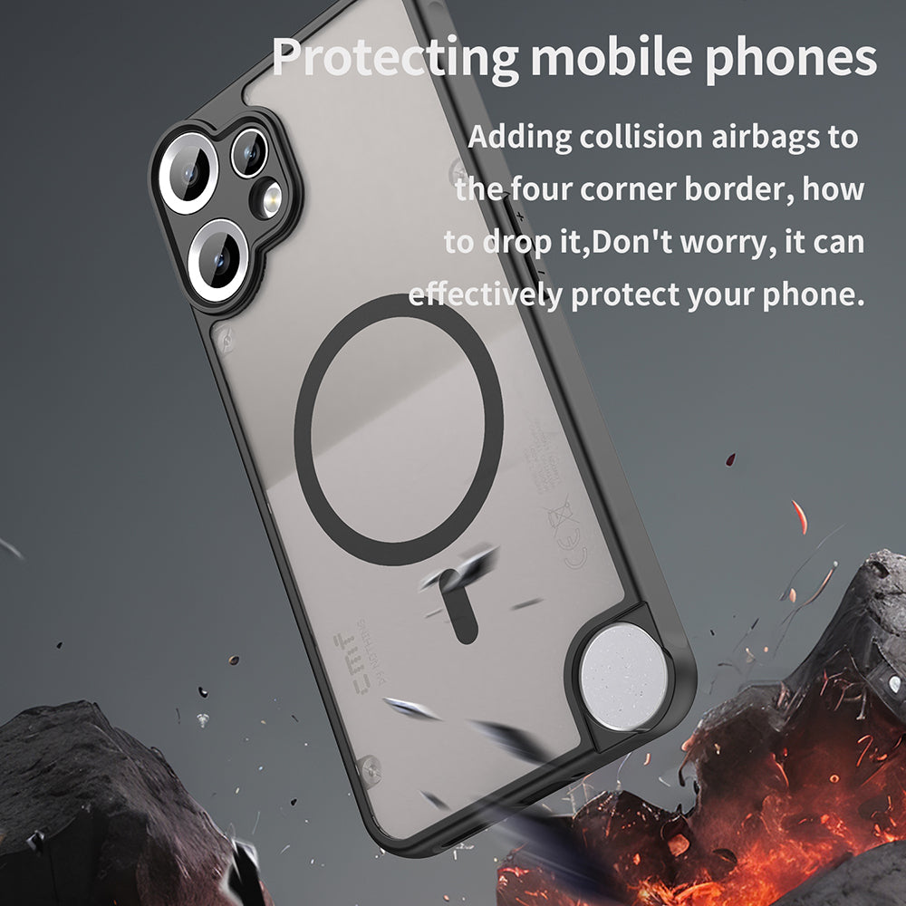Custodia MagSafe per Nothing CMF Phone 2 Pro, Techsuit, HaloFrost II, Nera