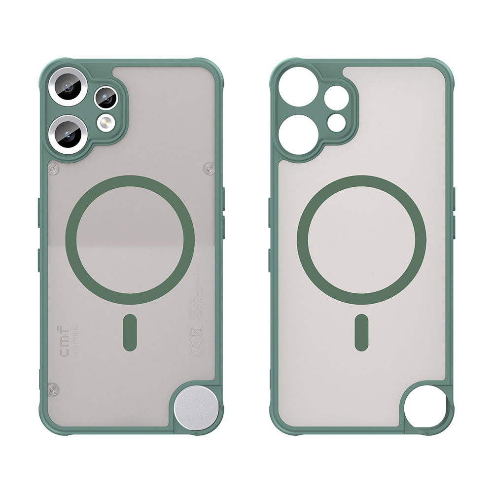 Custodia MagSafe per Nothing CMF Phone 2 Pro, Techsuit, HaloFrost II, Verde