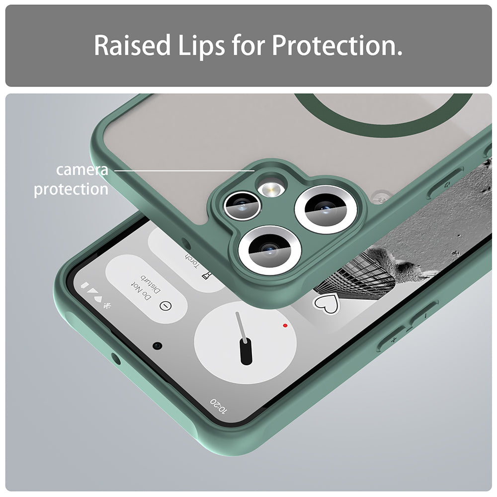 Custodia MagSafe per Nothing CMF Phone 2 Pro, Techsuit, HaloFrost II, Verde