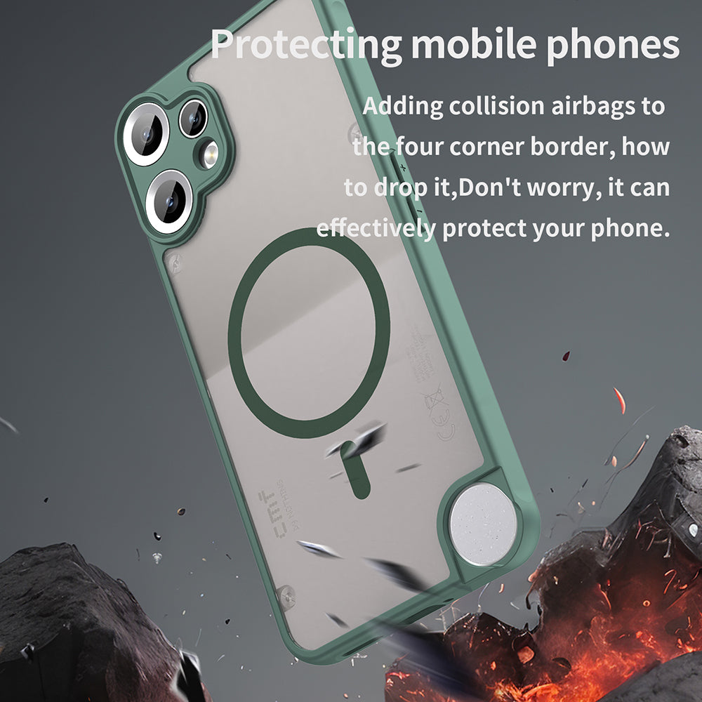 Custodia MagSafe per Nothing CMF Phone 2 Pro, Techsuit, HaloFrost II, Verde