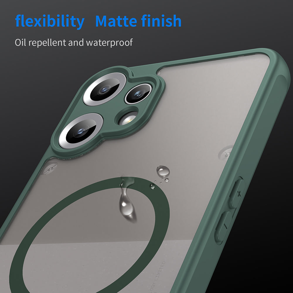 Custodia MagSafe per Nothing CMF Phone 2 Pro, Techsuit, HaloFrost II, Verde